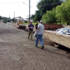 Operação tapa-buracos está sendo realizado na Rua 1º de Maio em Salvador das Missões