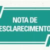 NOTA PÚBLICA DE ESCLARECIMENTO