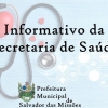 A Secretaria Municipal de Saúde informa que o exame RT PCR foi confirmado positivo pelo Lacen, às 17:00 h do dia 03 de julho.