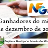 Nota Fiscal Gaúcha ganhadores da extração municipal do mês de dezembro de 2019