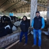 Natália Ferreira, Pós Graduada em Zootecnia Na UFSM, visita propriedades leiteiras do municípios com diferentes sistemas de produção