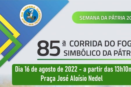 Salvador das Missões receberá a 85° CORRIDA DO FOGO SIMBÓLICO DA PÁTRIA no dia 16 de agosto